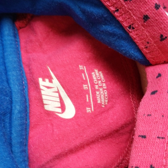 nike pink logo hoodie sweatshirt 3T toddler girls - Picture 3 of 8